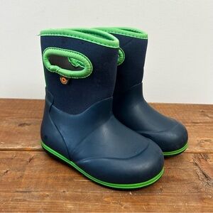 BOGS Kids Classic Winter Snow Boots Green Toddler Size 8